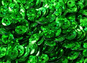 3/4/6mm Green Cup Glossy Shiny Sequins Sheen Round Sequins/Loose Paillettes,Wholesale Sequins,Shimmering Sequin Apparel