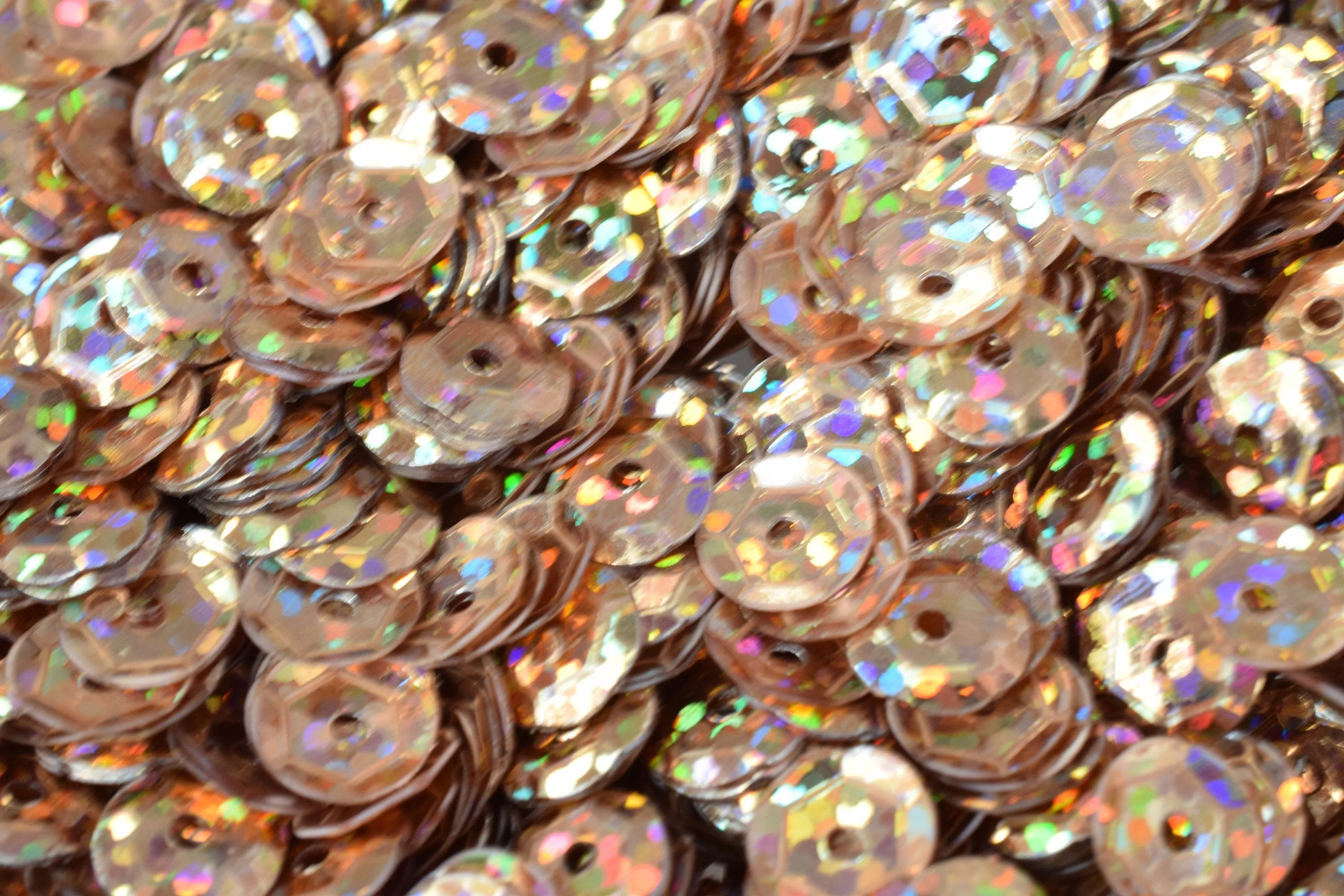 3/4/6mm Light Brown  Cup Glossy Iridescent Sequins Sheen Round Sequins/Loose Paillettes,Wholesale Sequins,Shimmering Sequin Apparel