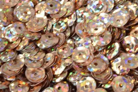 3/4/6mm Light Brown  Cup Glossy Iridescent Sequins Sheen Round Sequins/Loose Paillettes,Wholesale Sequins,Shimmering Sequin Apparel