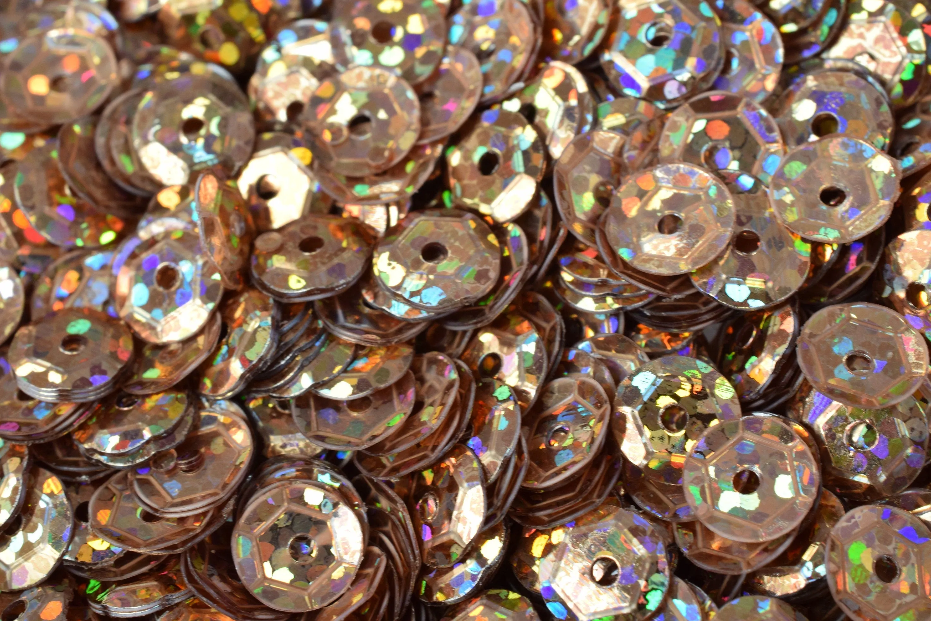 3/4/6mm Light Brown  Cup Glossy Iridescent Sequins Sheen Round Sequins/Loose Paillettes,Wholesale Sequins,Shimmering Sequin Apparel