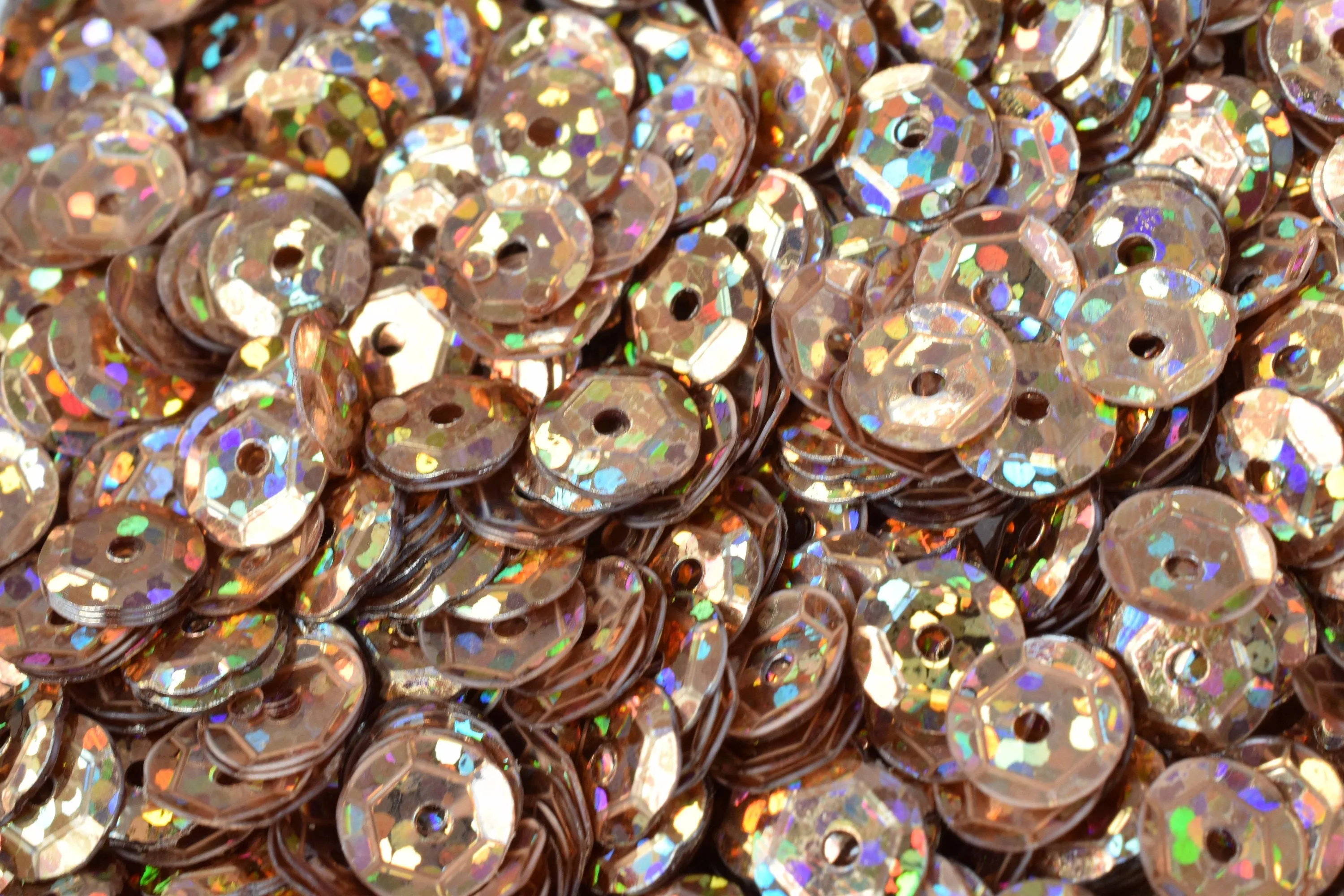 3/4/6mm Light Brown  Cup Glossy Iridescent Sequins Sheen Round Sequins/Loose Paillettes,Wholesale Sequins,Shimmering Sequin Apparel