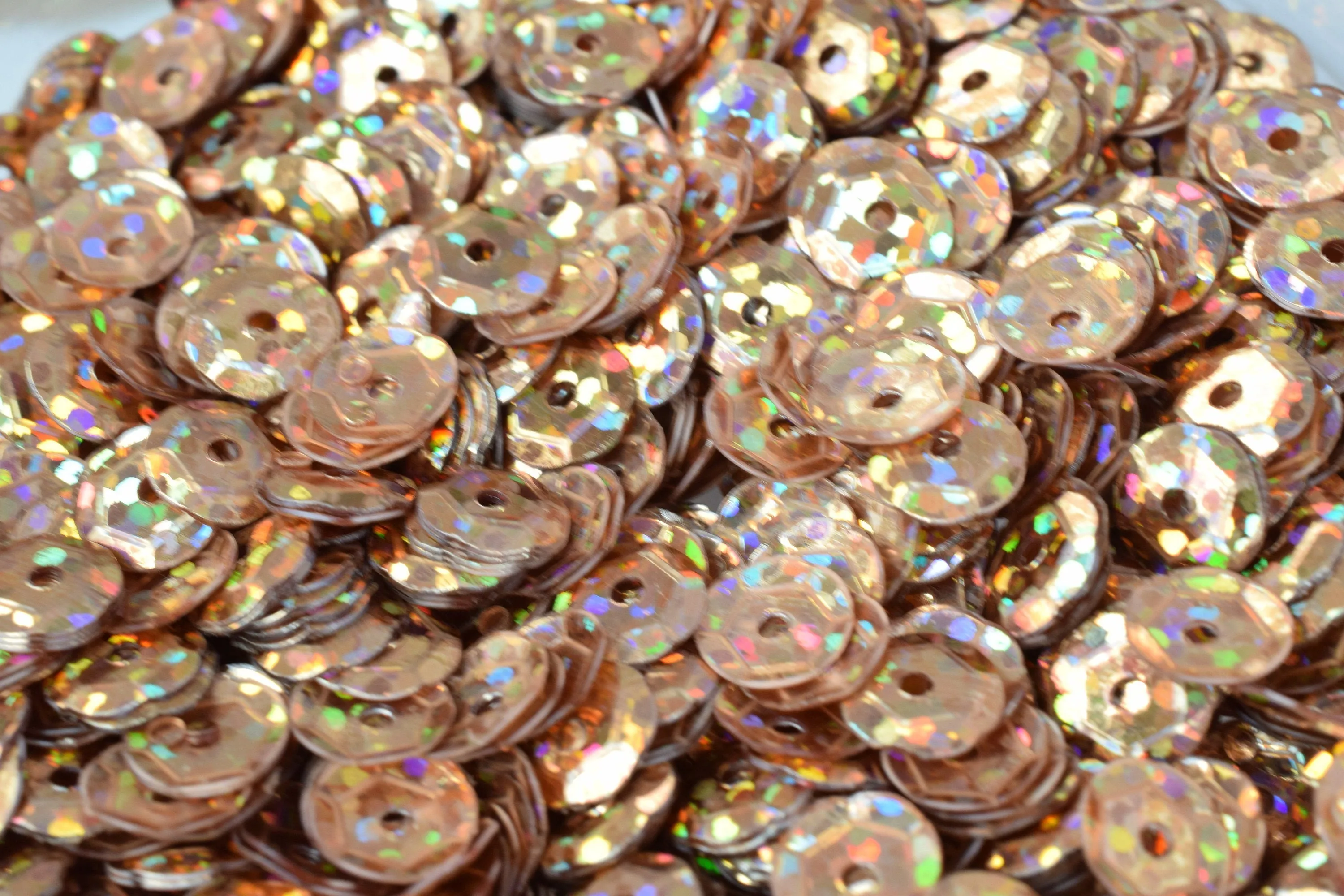 3/4/6mm Light Brown  Cup Glossy Iridescent Sequins Sheen Round Sequins/Loose Paillettes,Wholesale Sequins,Shimmering Sequin Apparel