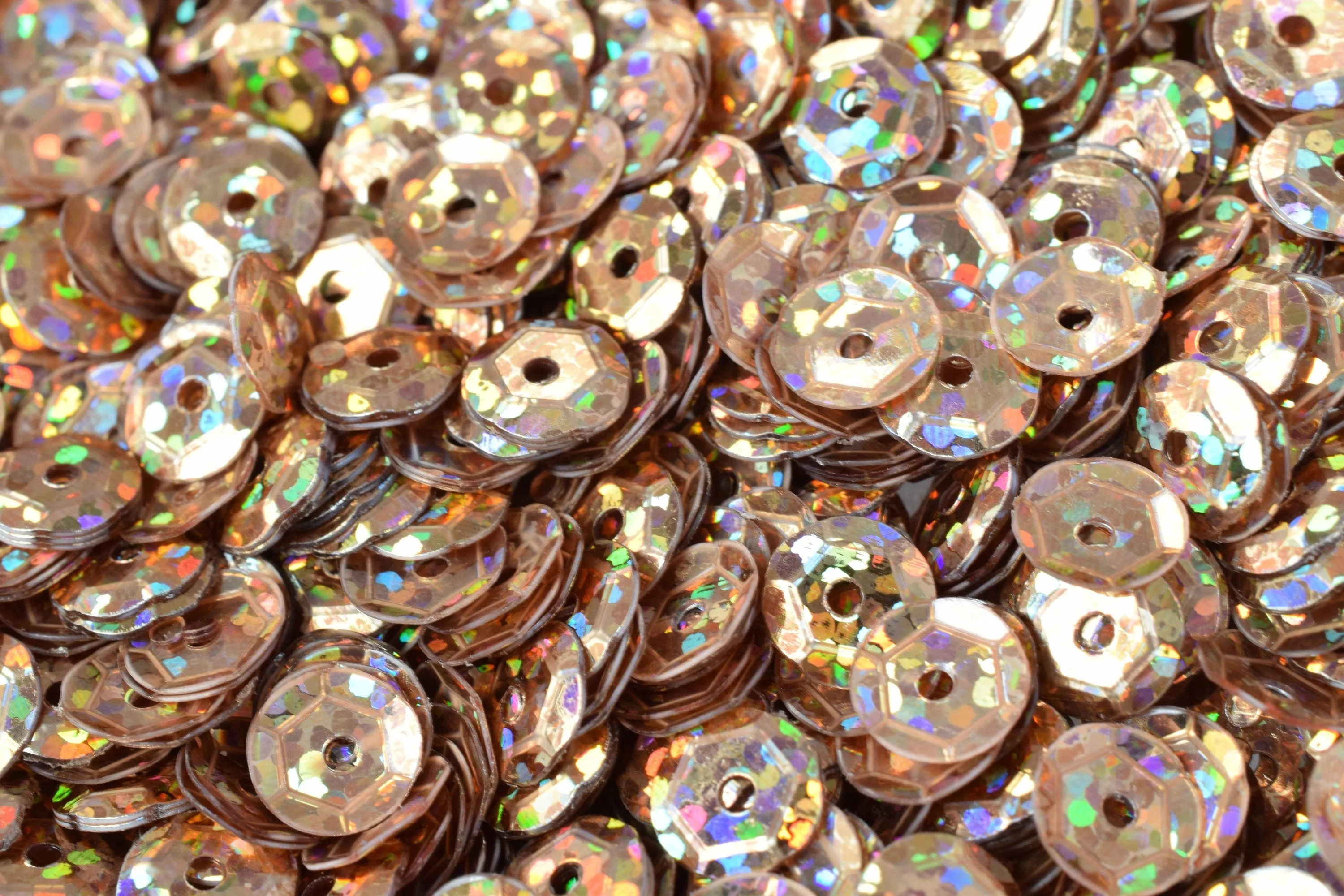 3/4/6mm Light Brown  Cup Glossy Iridescent Sequins Sheen Round Sequins/Loose Paillettes,Wholesale Sequins,Shimmering Sequin Apparel