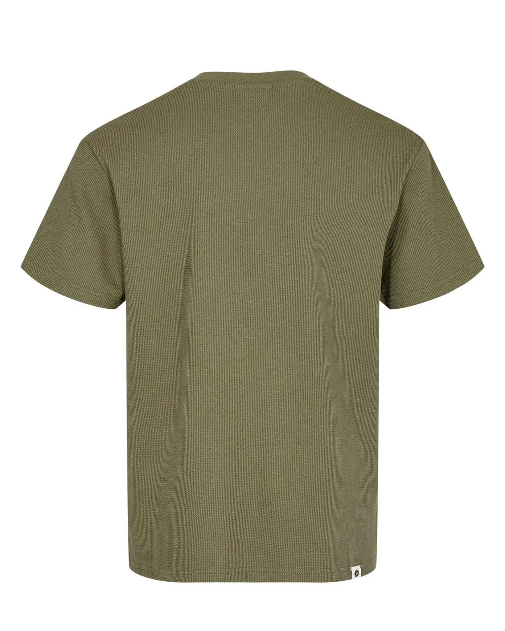 AKKIKKI S/S WAFFLE TEE - Olivine