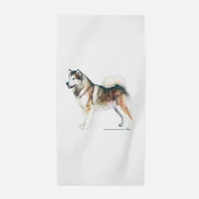 Alaskan Malamute Beach Towel