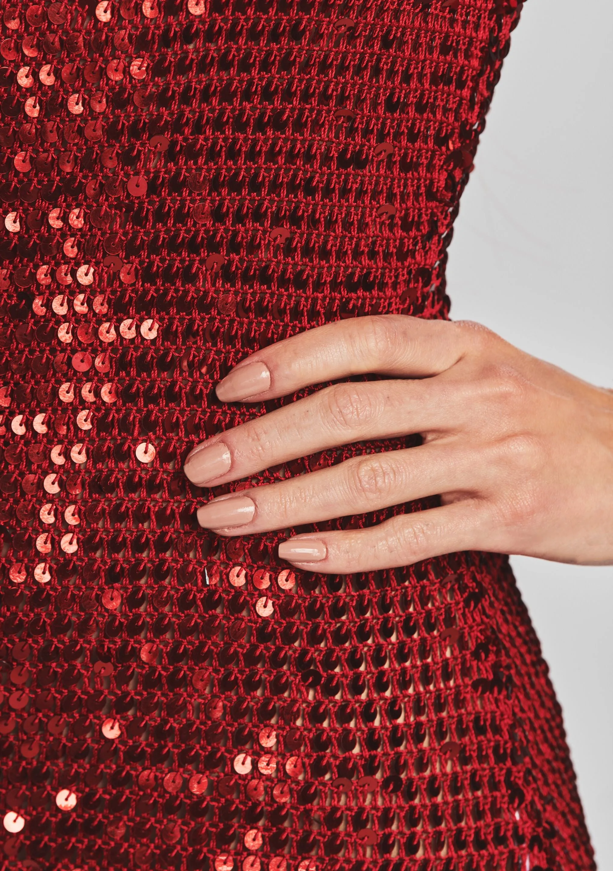 Alexa Sequin Crochet Dress