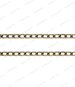 Antique Brass Twisted Curb Link Chain for Fashion Clothing