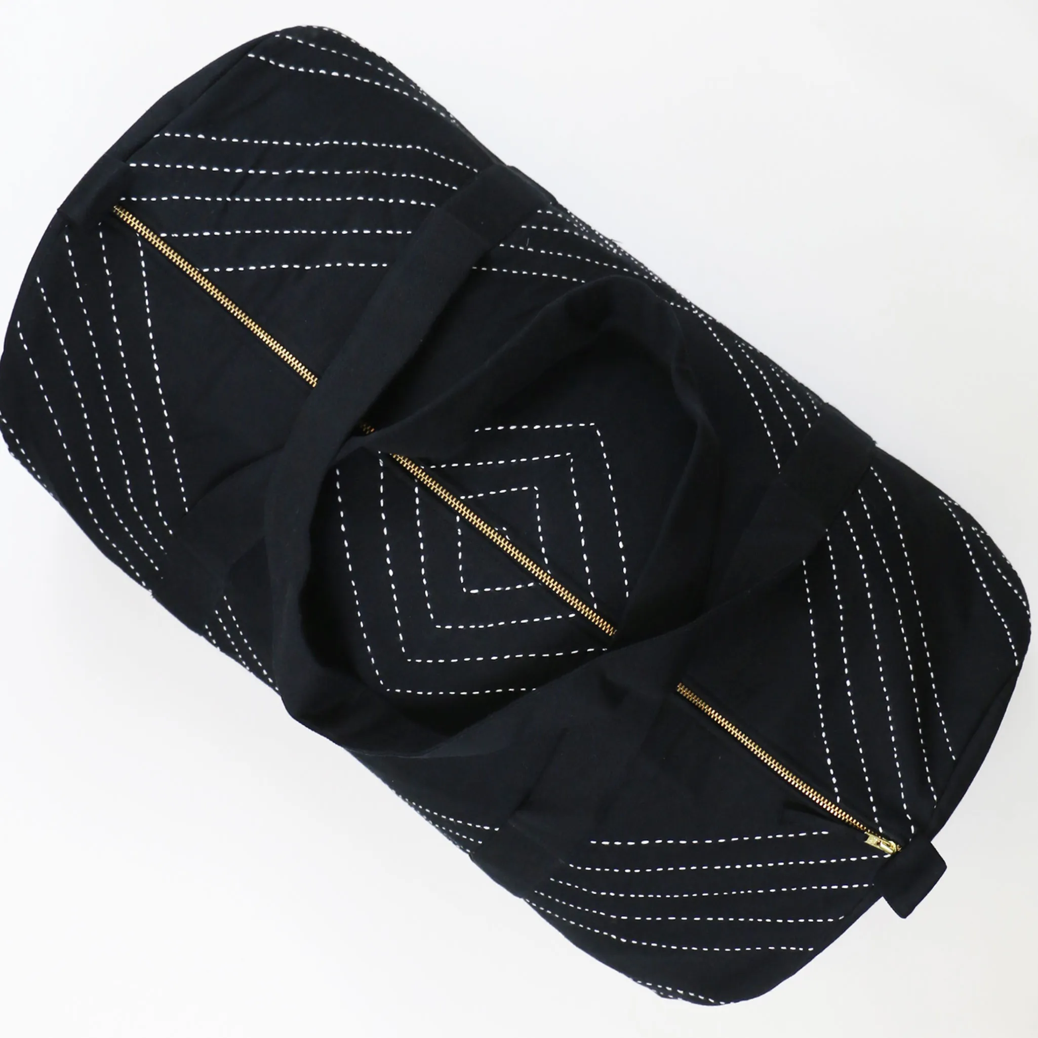 Arrow-Stitch Weekender Duffel Bag