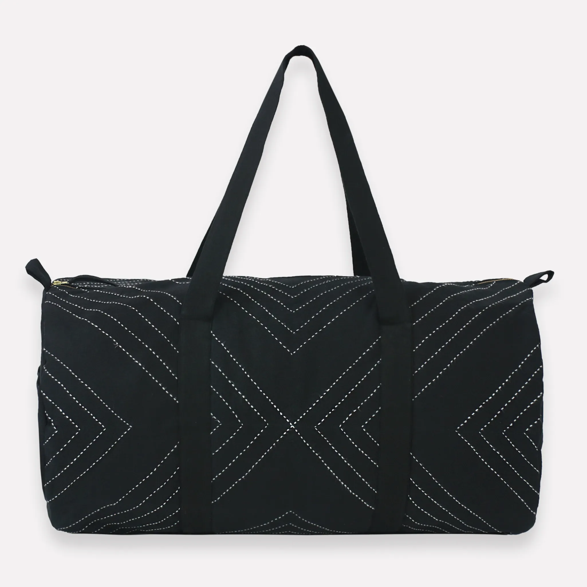Arrow-Stitch Weekender Duffel Bag