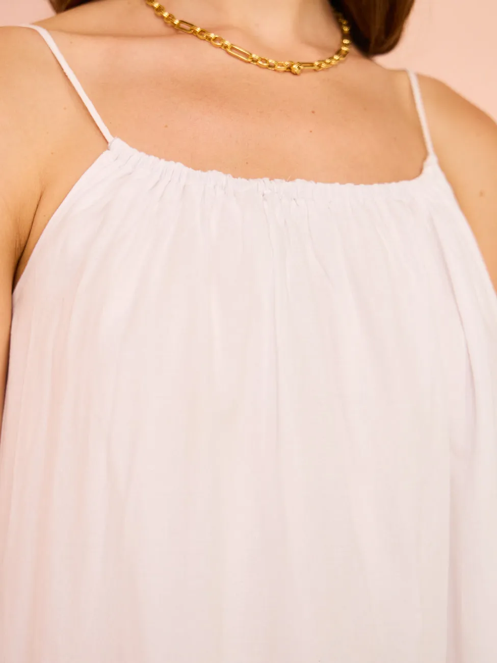 Assembly Label Rosalia Cotton Voile Maxi Dress in White