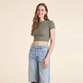 Baby Tee | Olive