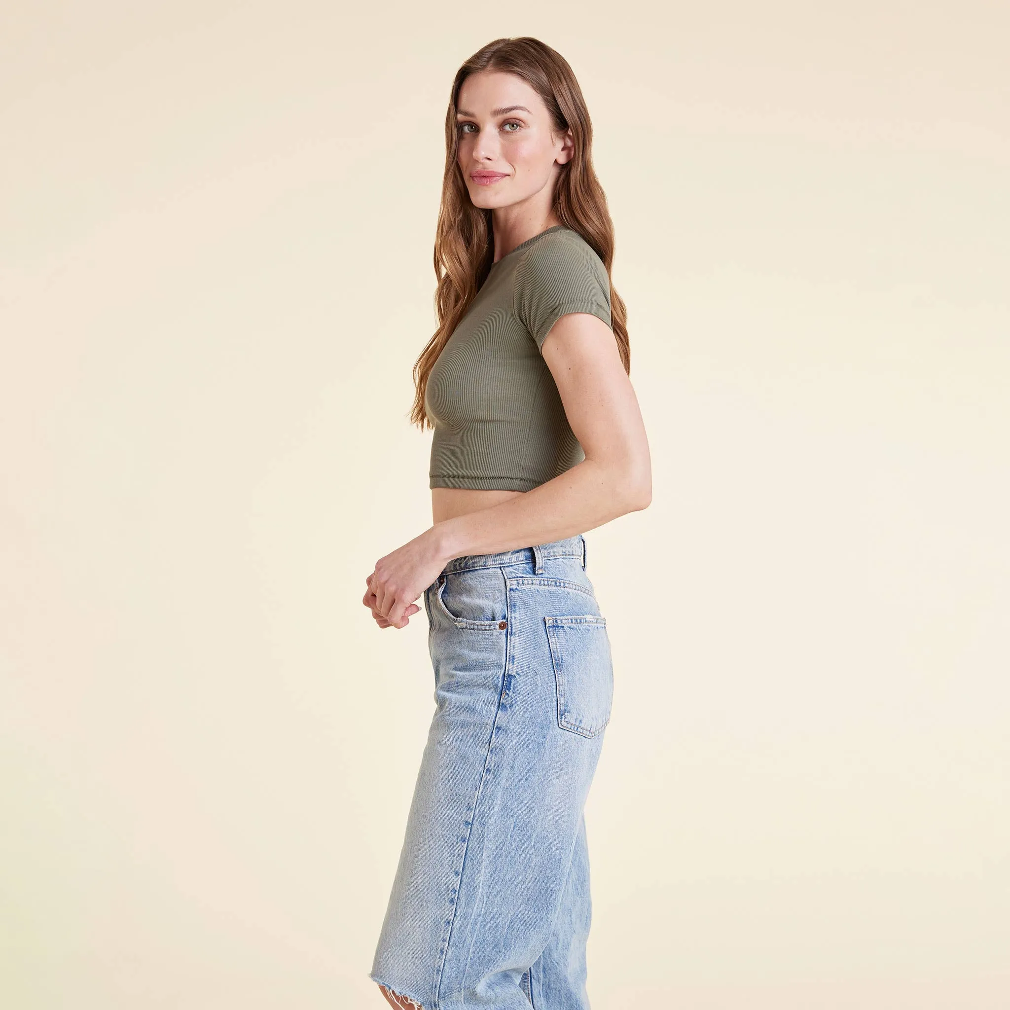 Baby Tee | Olive