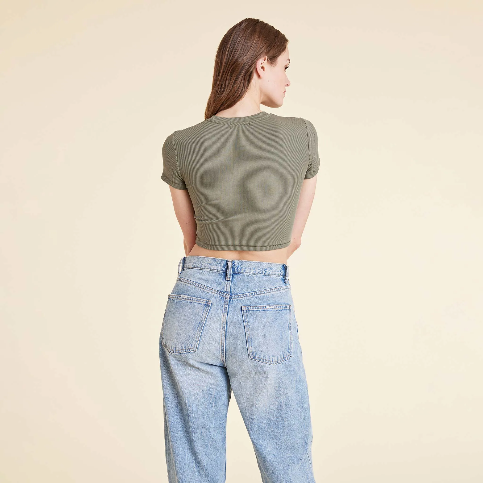 Baby Tee | Olive