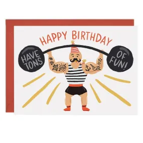 Birthday Card "Strong Man"