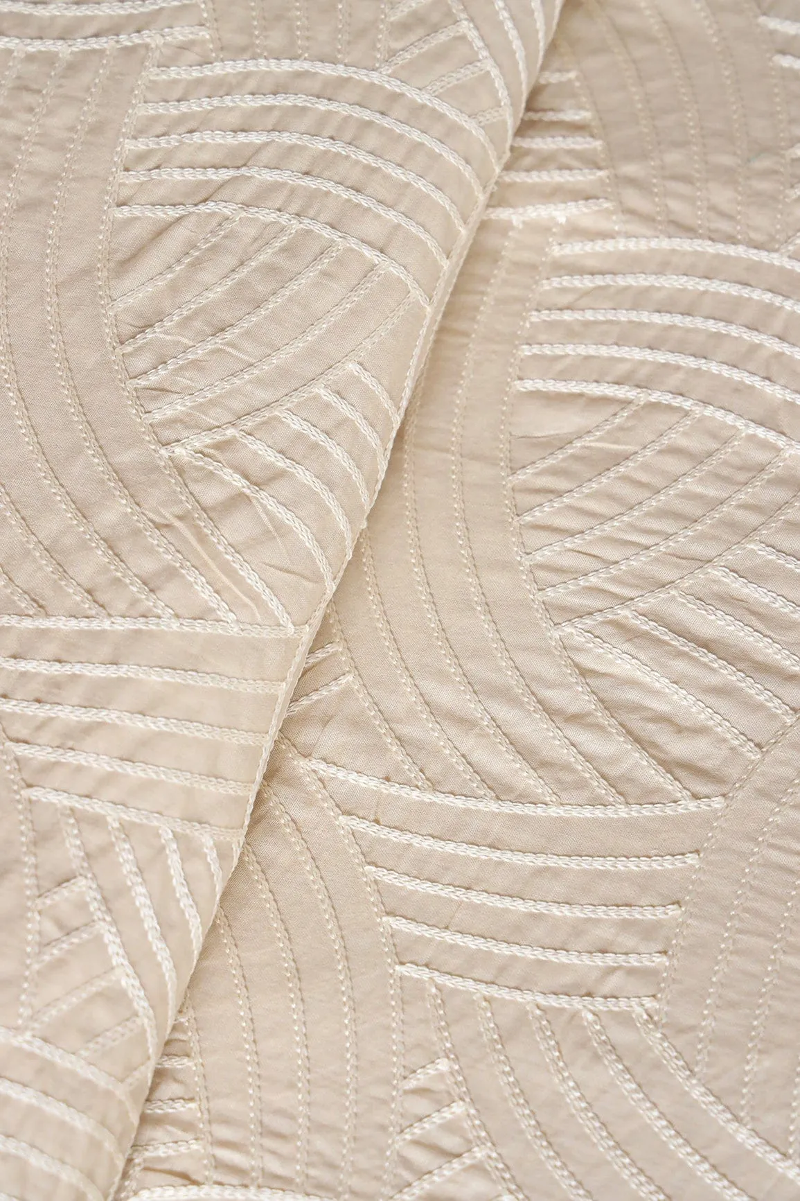 Black And Beige Unstitched Suit (2 Piece)