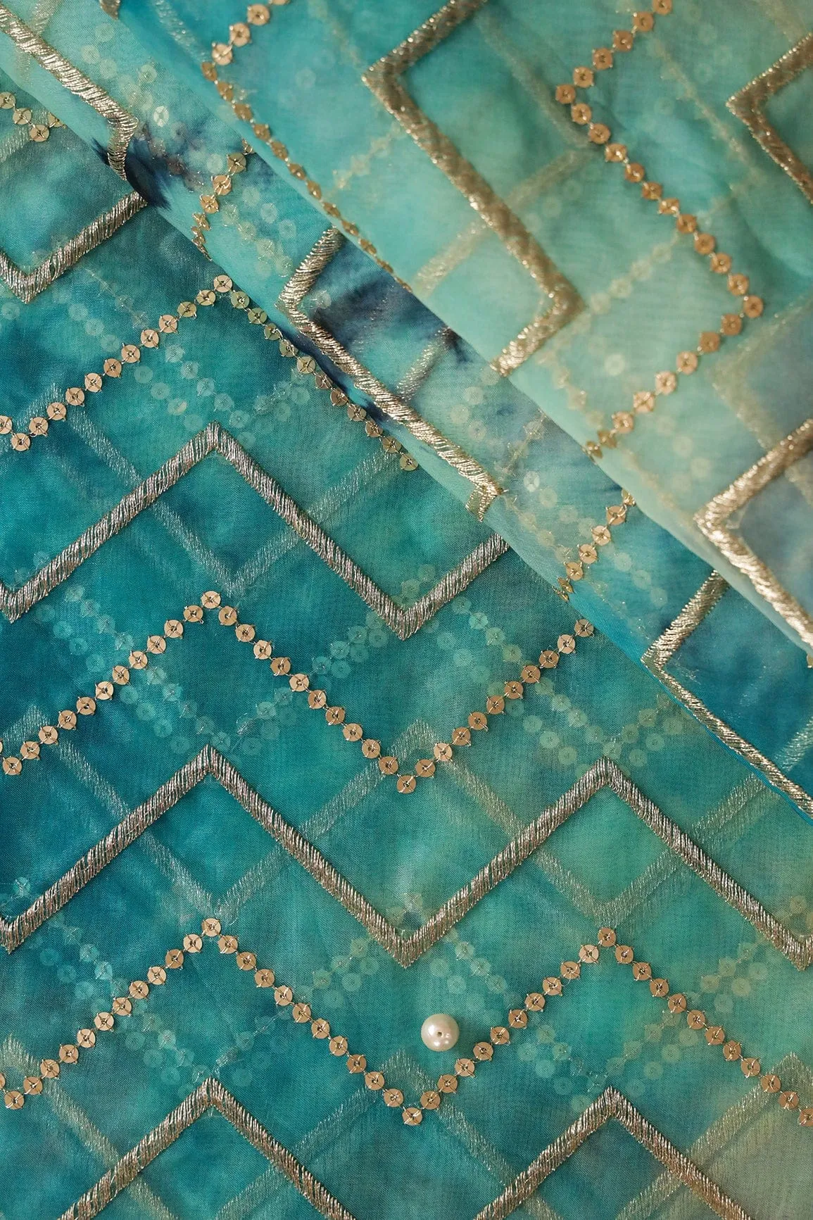 Blue and Sky Unstitched Suit (3 Piece)
