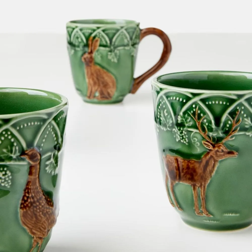 Bordallo Pinheiro Woods coffee cup and saucer
