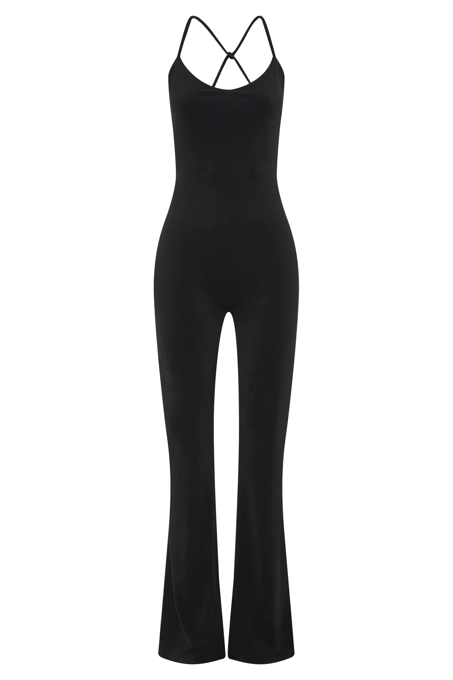 Brinley Slinky Jersey Jumpsuit - Black