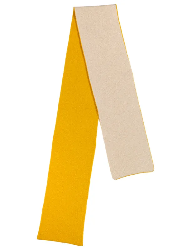 Brushed Two Sided Scarf Black & Strath