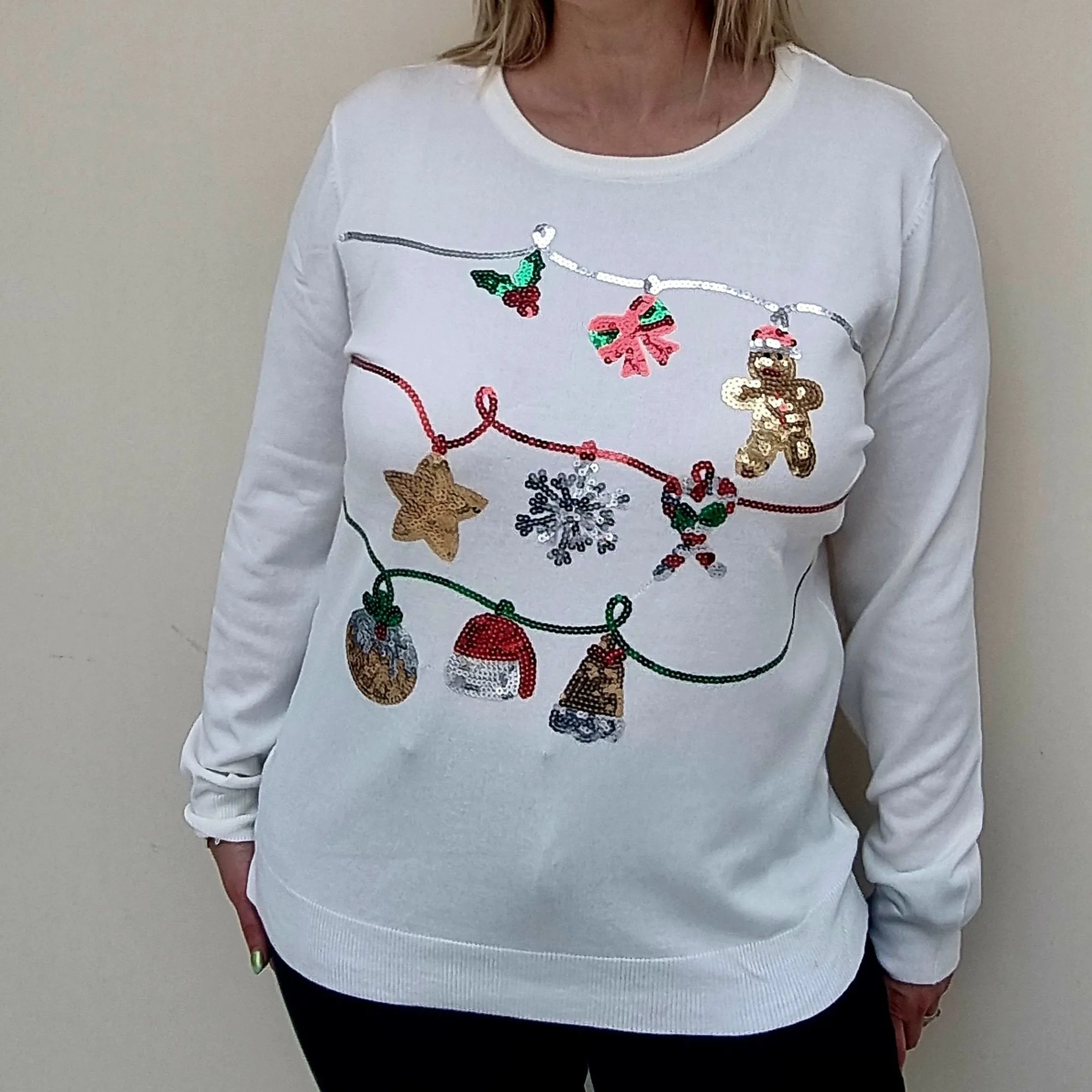 Christmas Sequin Jumper