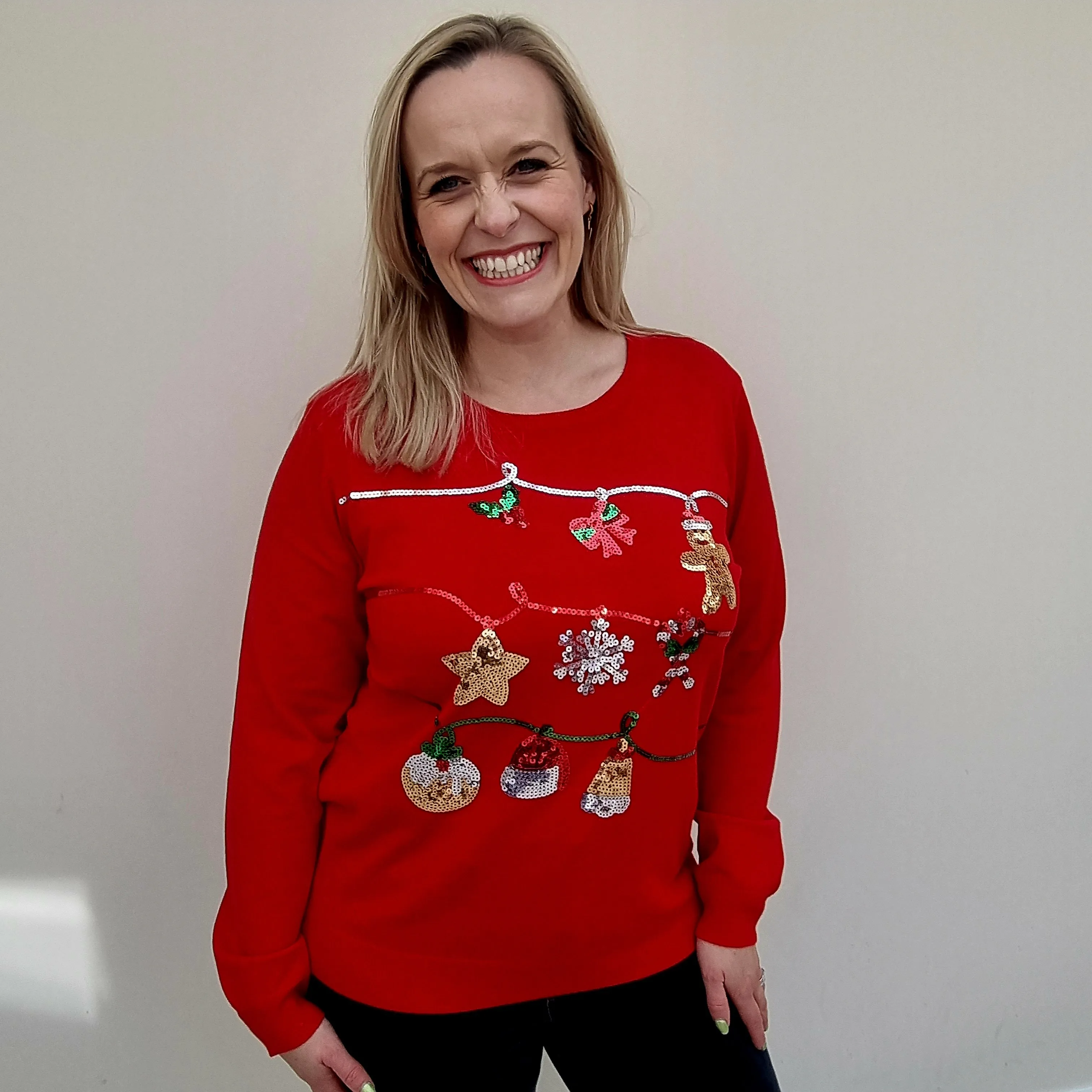 Christmas Sequin Jumper