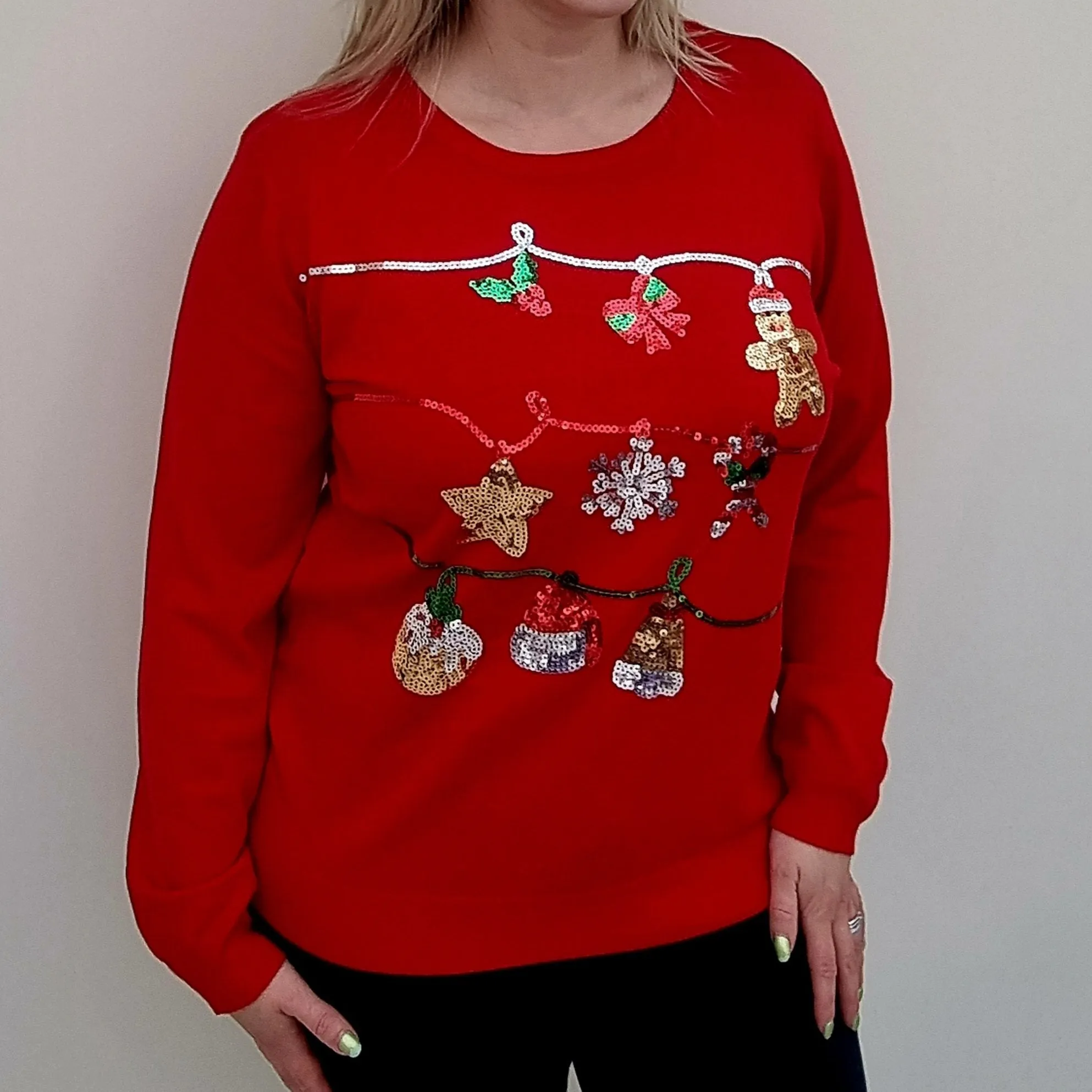 Christmas Sequin Jumper
