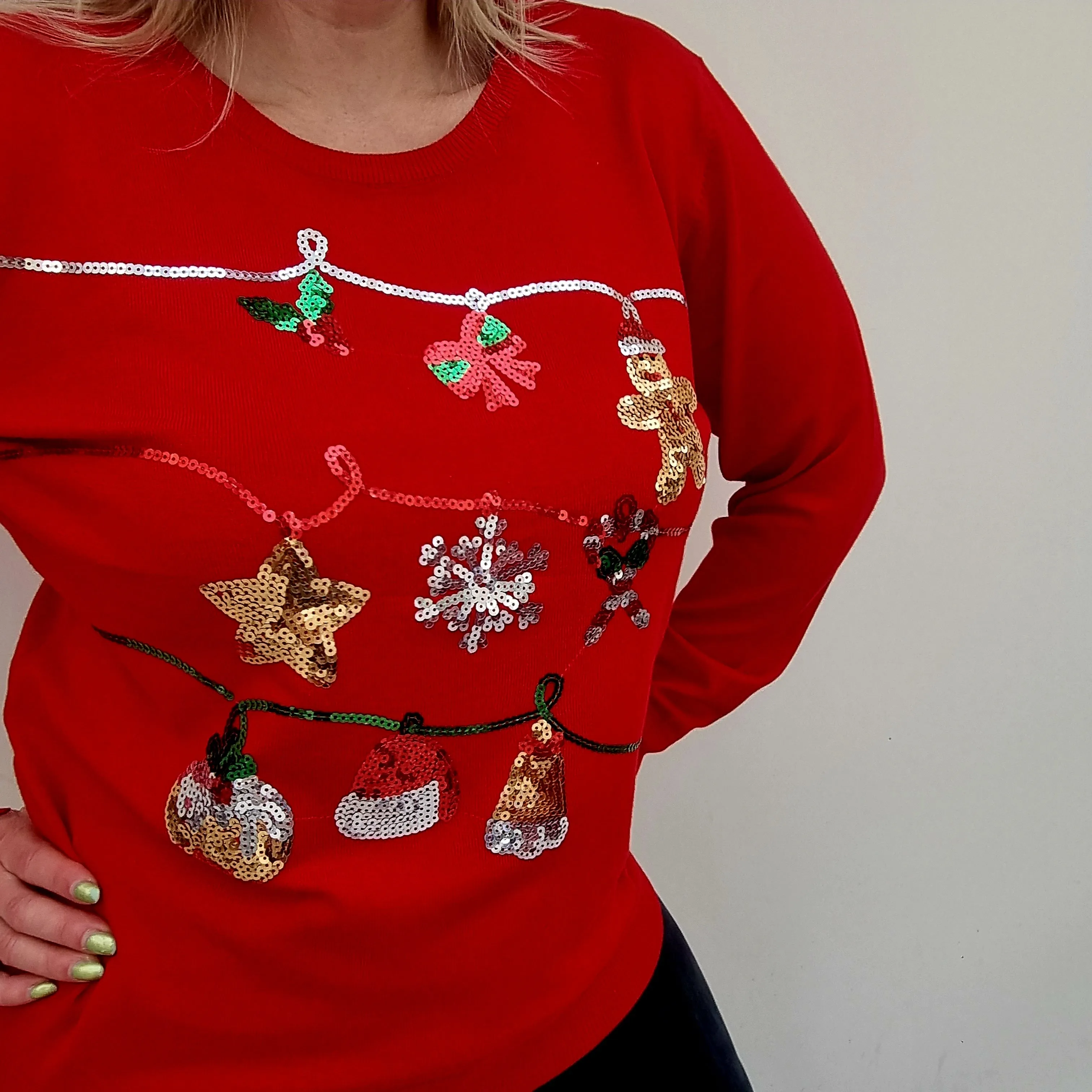 Christmas Sequin Jumper