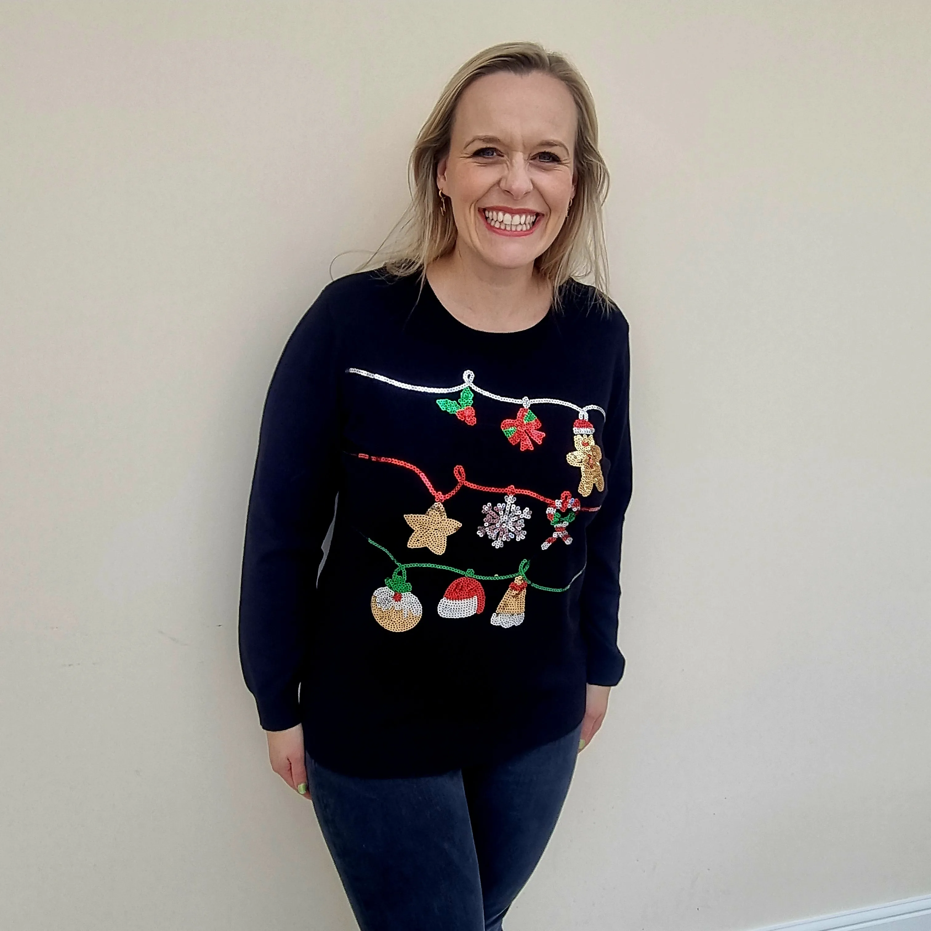 Christmas Sequin Jumper