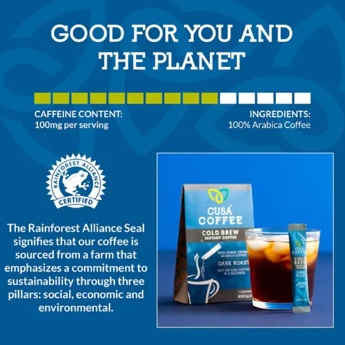 Dark Roast Instant Coffee by Cusa Tea & Coffee