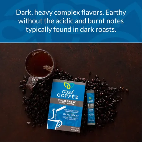 Dark Roast Instant Coffee by Cusa Tea & Coffee