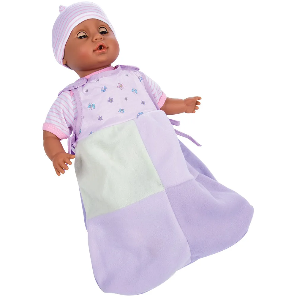 Dark Skin 16" Baby Doll with Outfits & Accessories