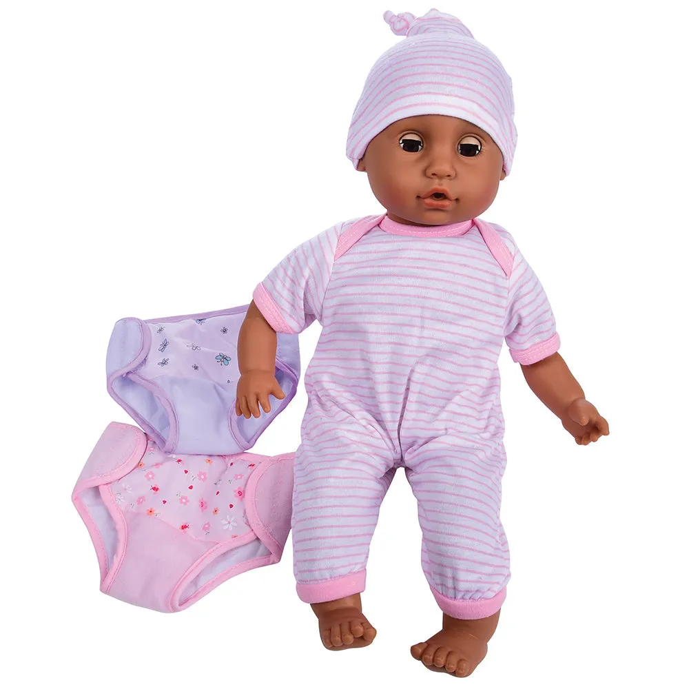 Dark Skin 16" Baby Doll with Outfits & Accessories