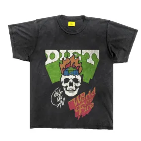 Diet Starts Monday World On Fire Tee (Vintage Black)