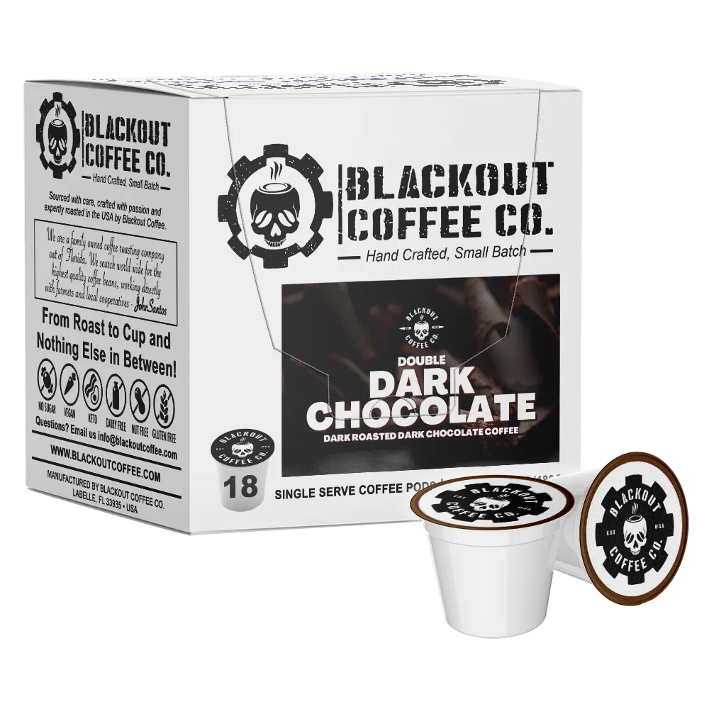 DOUBLE DARK CHOCOLATE - FLAVORED COFFEE PODS 18CT