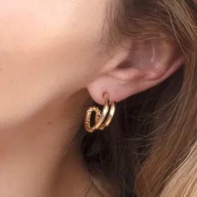 Double Hoop Earring, Kaiya