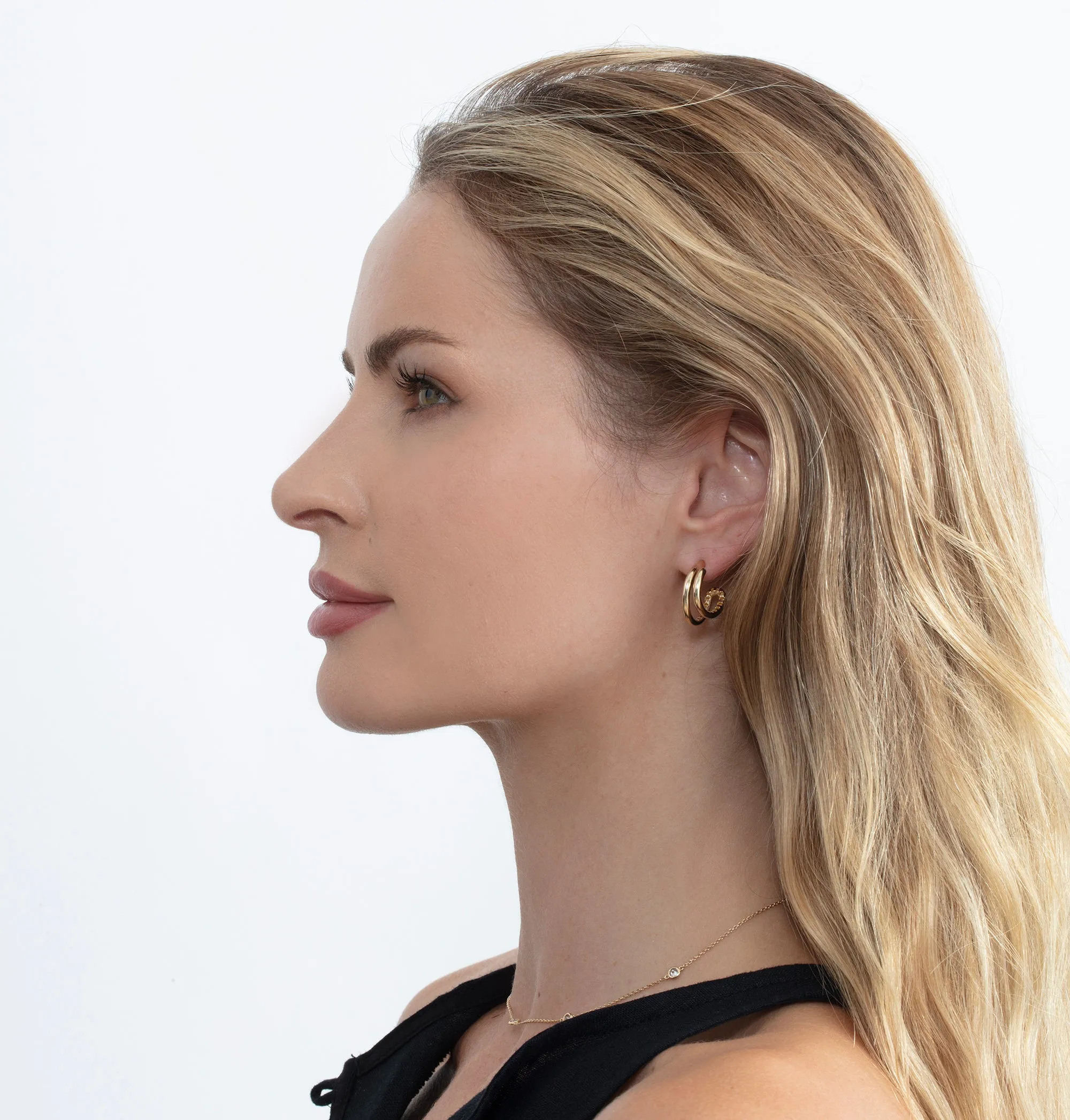 Double Hoop Earring, Kaiya