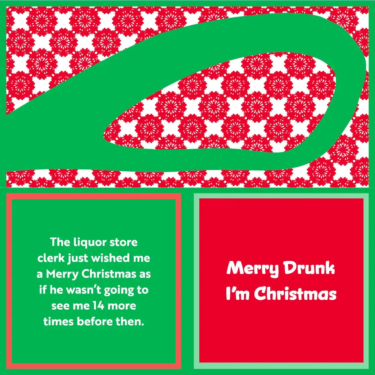 Drinks On Me Cocktail Napkins - Christmas
