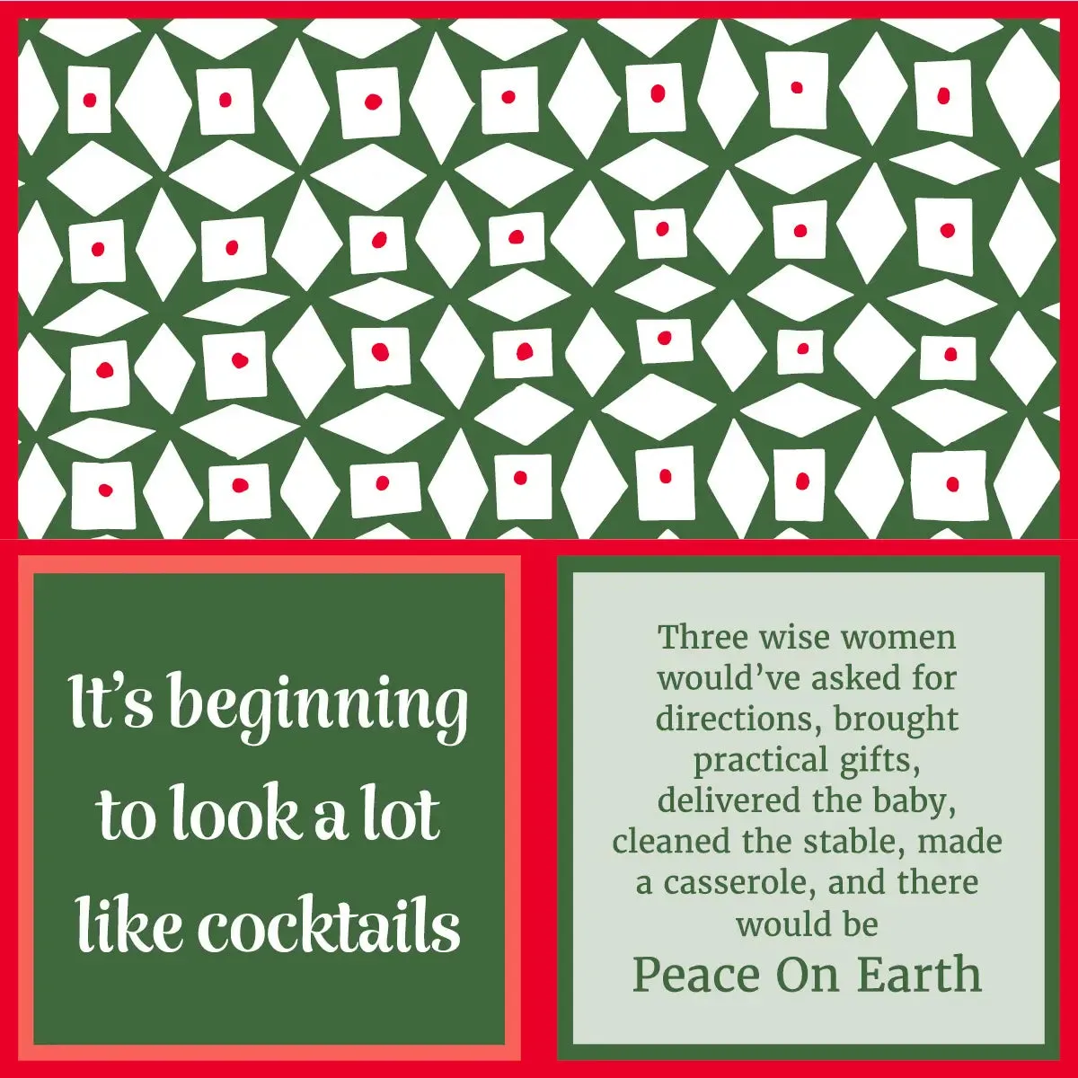 Drinks On Me Cocktail Napkins - Christmas
