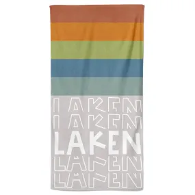 Earth Tone Gradient Personalized Kids Beach Towel