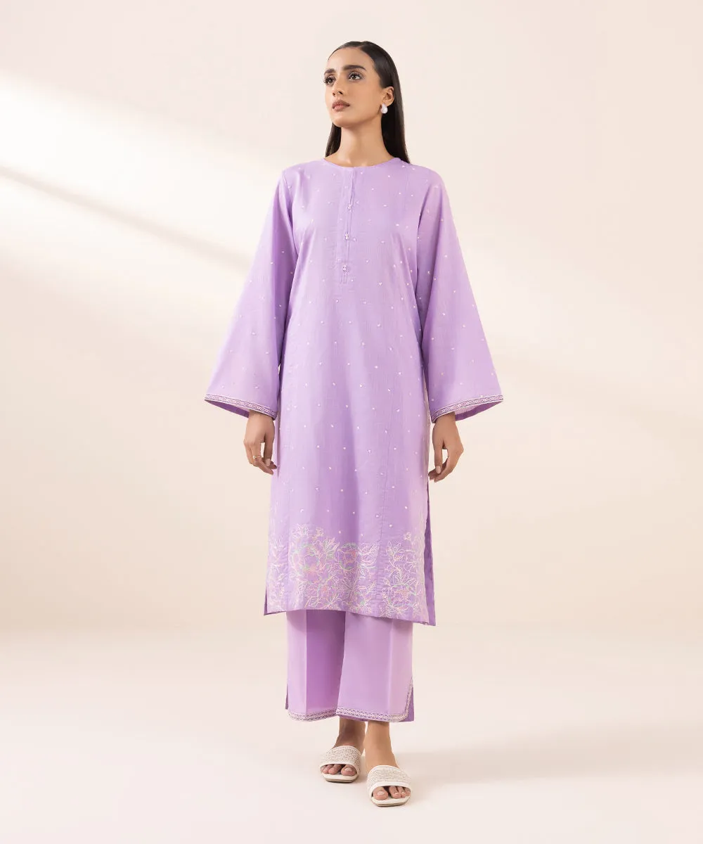 Embroidered Crosshatch Shirt