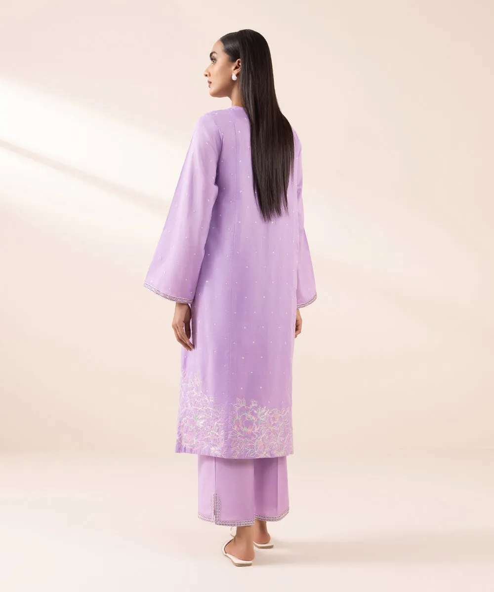 Embroidered Crosshatch Shirt