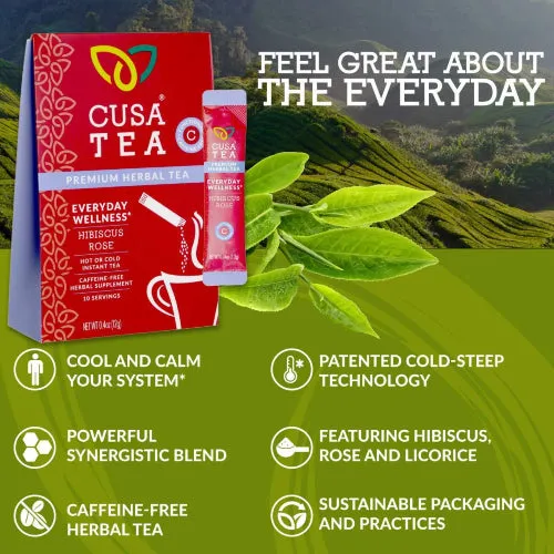 Everyday Wellness: Hibiscus Rose Herbal Tea by Cusa Tea & Coffee