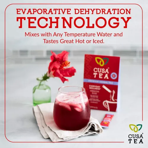 Everyday Wellness: Hibiscus Rose Herbal Tea by Cusa Tea & Coffee