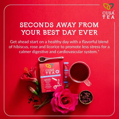 Everyday Wellness: Hibiscus Rose Herbal Tea by Cusa Tea & Coffee