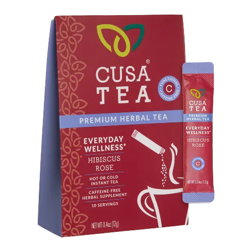Everyday Wellness: Hibiscus Rose Herbal Tea by Cusa Tea & Coffee