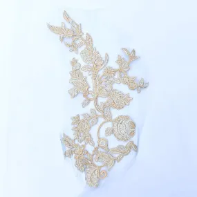 Flower Motif Embroidered Patch Cute Applique Badge Des-305
