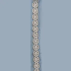 Flower Motif Embroidery Patti Cute Applique Badge Des-196
