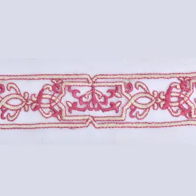 Flower Motif Embroidery Patti Cute Applique Badge Des-204