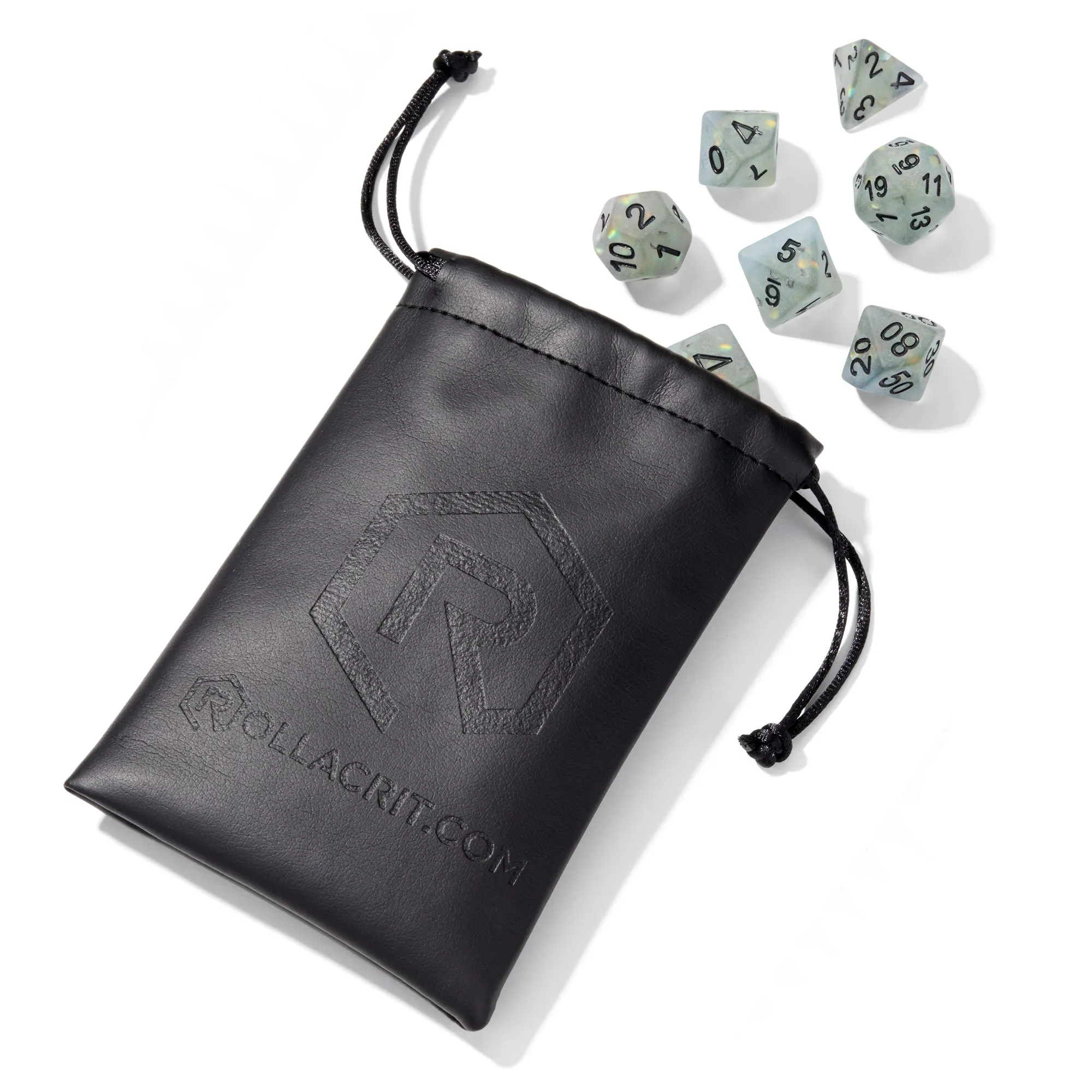 Frosted Mermaid Kelp Resin 7pc Dice Set