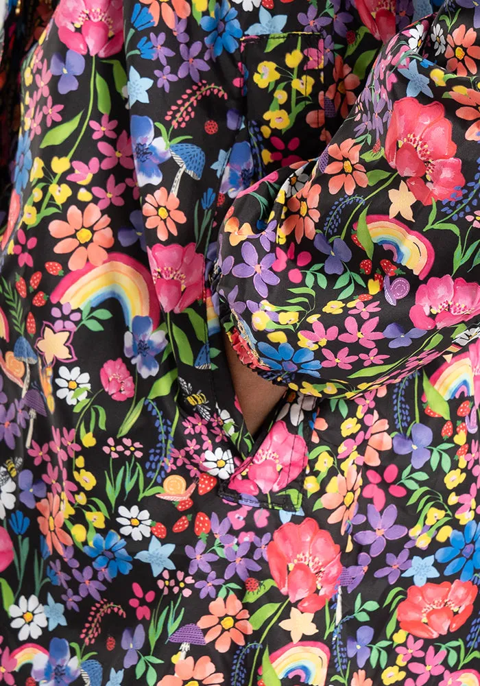 Garden Rainbow Print Popsy Coat